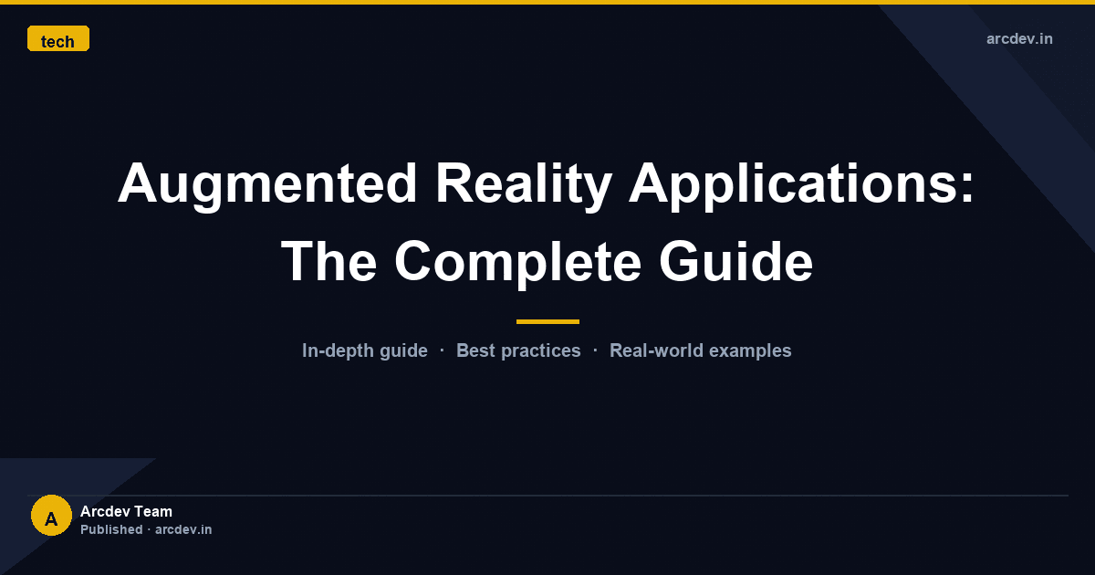 Featured image for Augmented Reality Applications: The Complete Guide