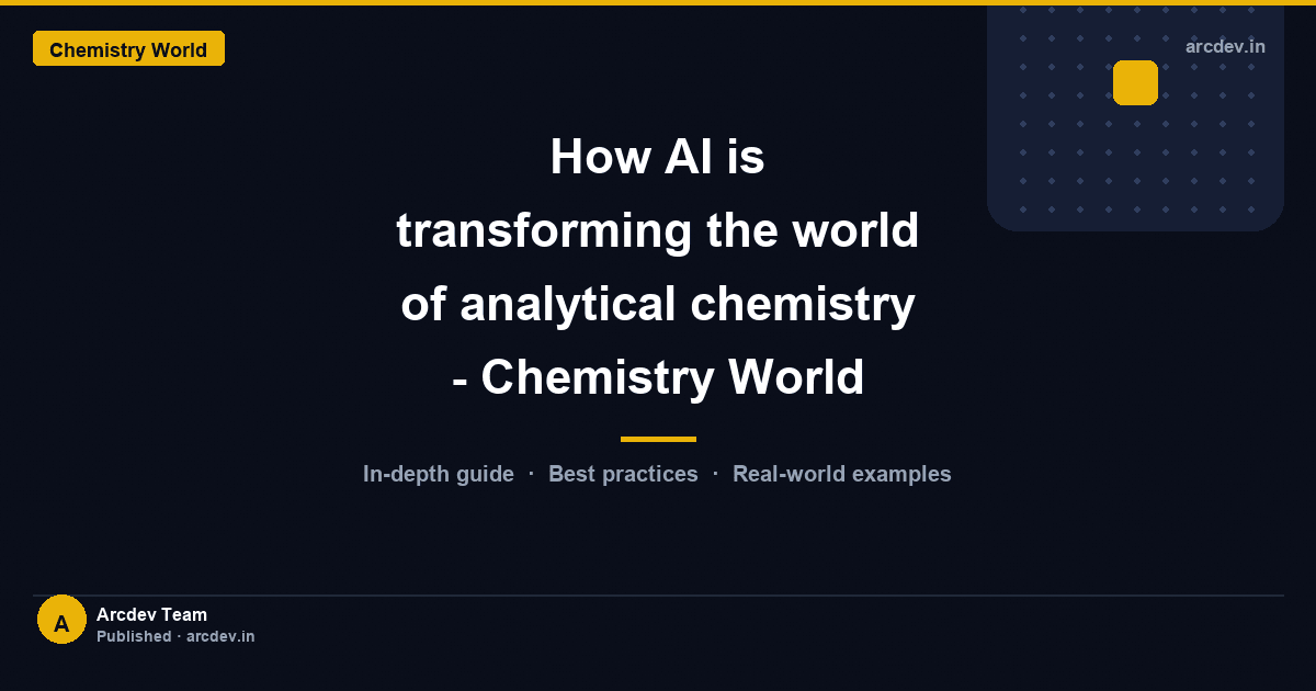 Featured image for How AI is transforming the world of analytical chemistry - Chemistry World