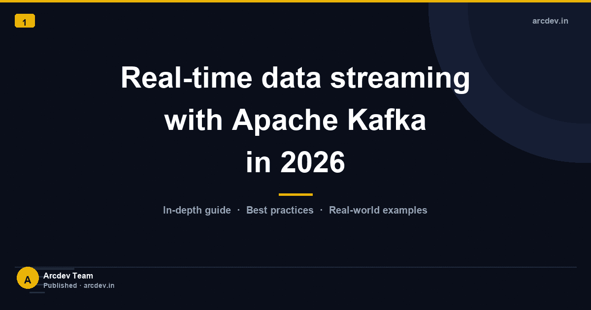 Featured image for Real-time data streaming with Apache Kafka in 2026