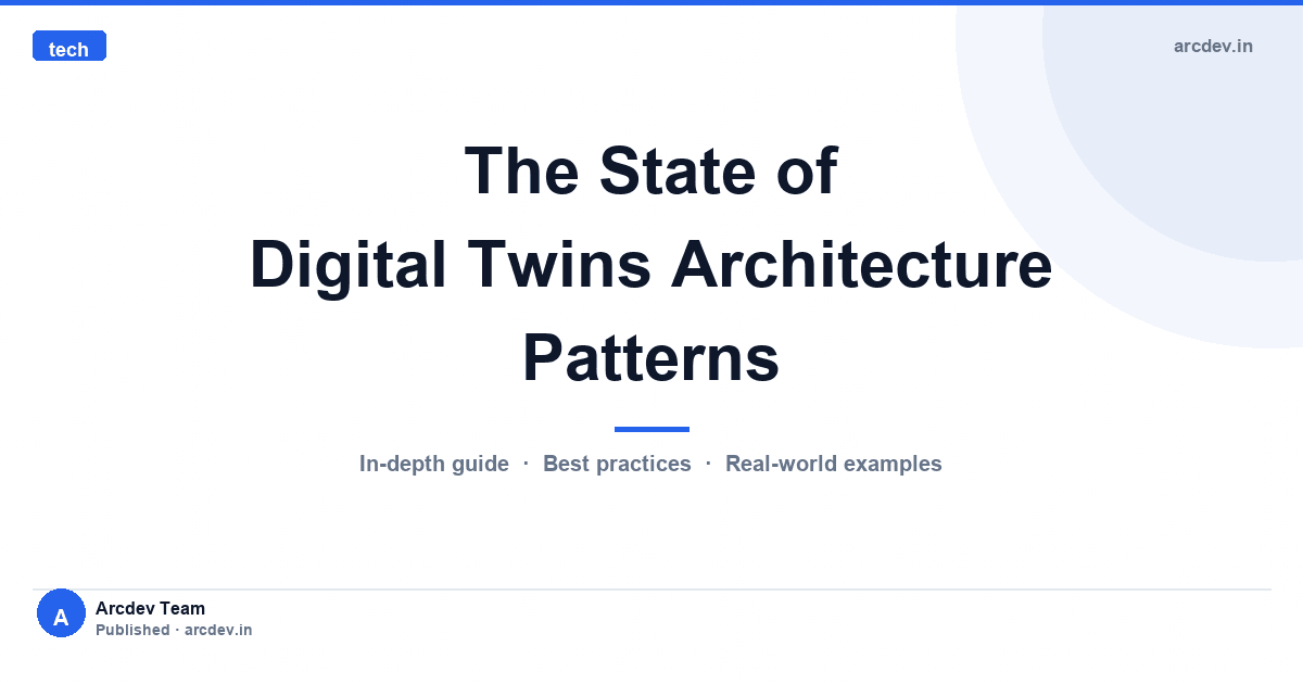 Featured image for The State of Digital Twins Architecture Patterns