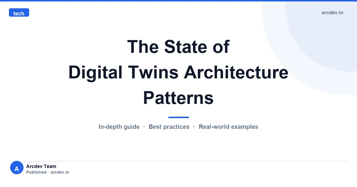 Featured image for The State of Digital Twins Architecture Patterns