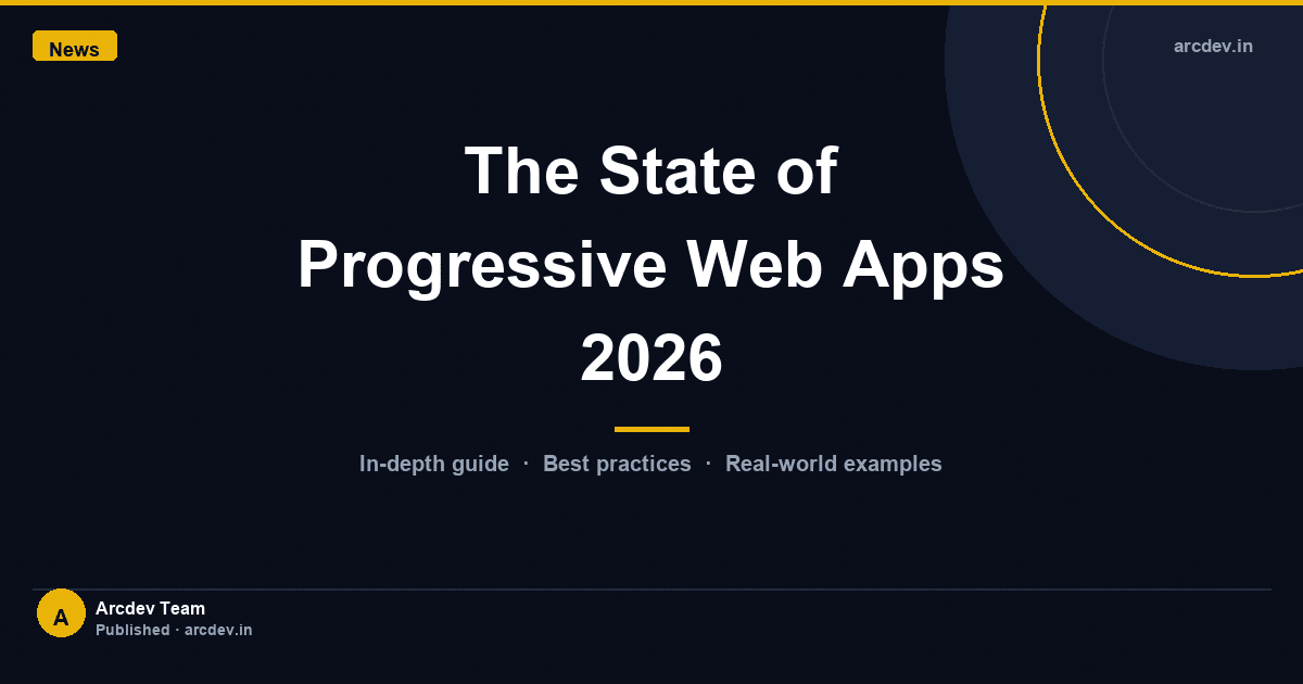 Featured image for The State of Progressive Web Apps 2026