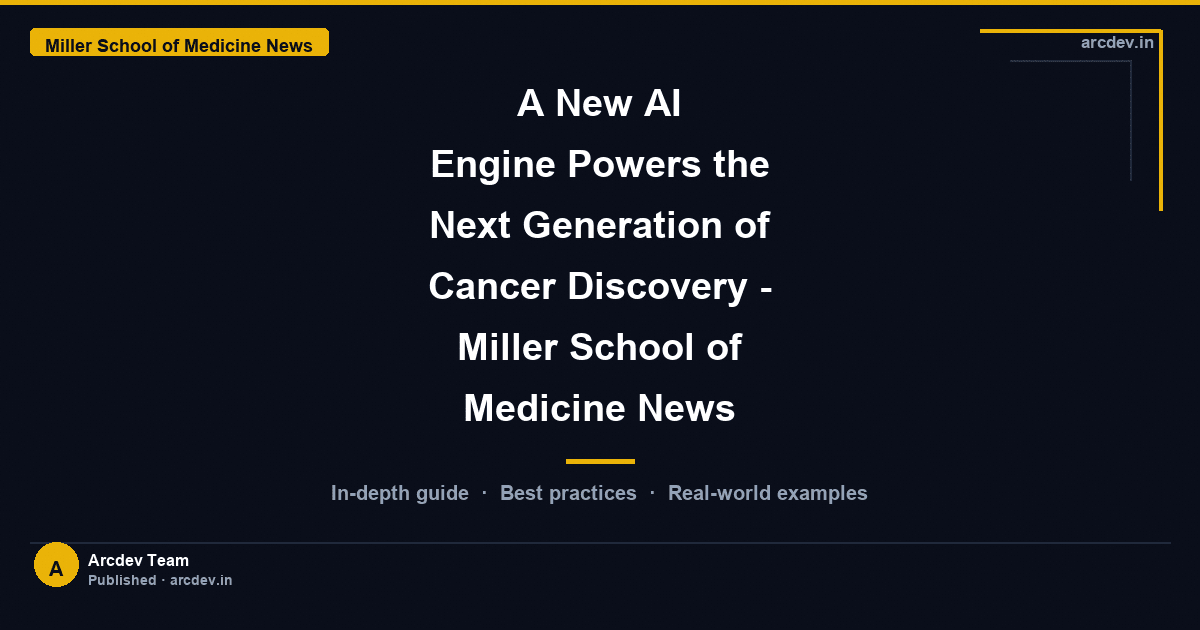 Featured image for A New AI Engine Powers the Next Generation of Cancer Discovery - Miller School of Medicine News