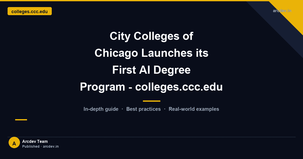 Featured image for City Colleges of Chicago Launches its First AI Degree Program - colleges.ccc.edu