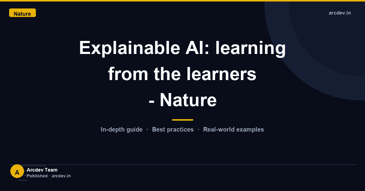 Featured image for Explainable AI: learning from the learners - Nature