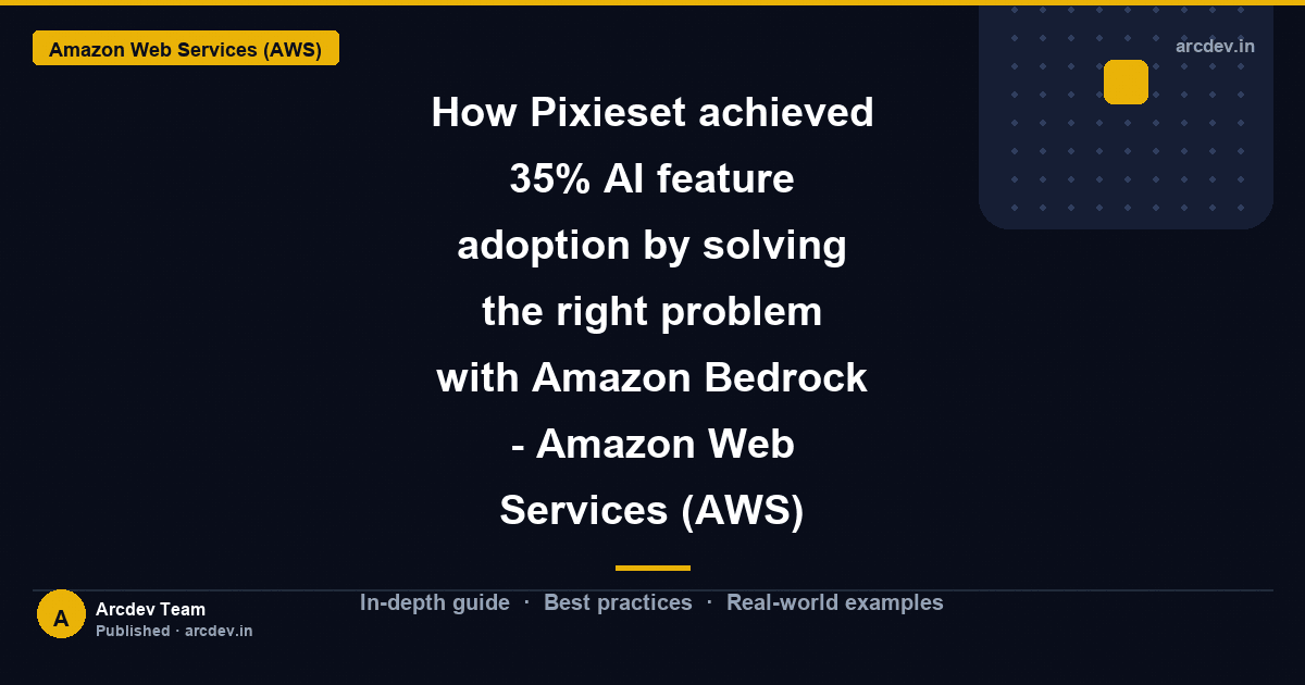 Featured image for How Pixieset achieved 35% AI feature adoption by solving the right problem with Amazon Bedrock - Amazon Web Services (AWS)