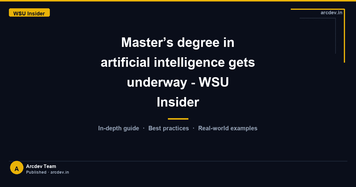 Featured image for Master’s degree in artificial intelligence gets underway - WSU Insider