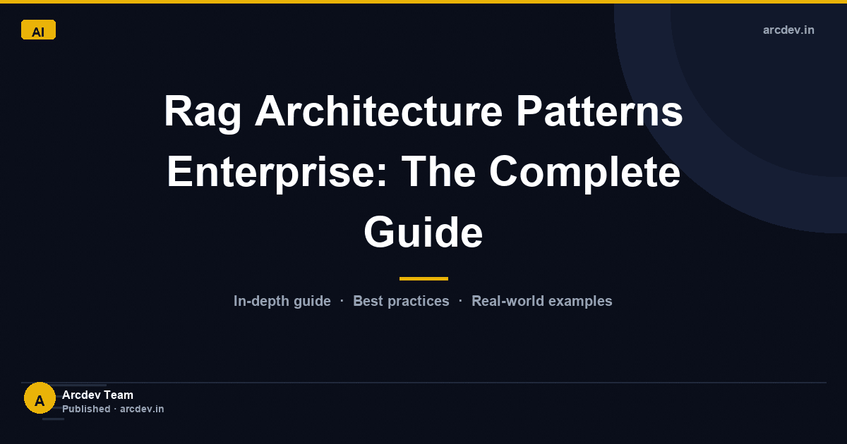 Featured image for Rag Architecture Patterns Enterprise: The Complete Guide