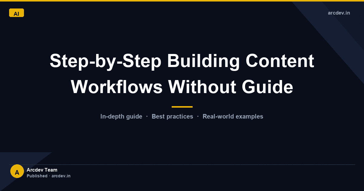 Featured image for Step-by-Step Building Content Workflows Without Guide