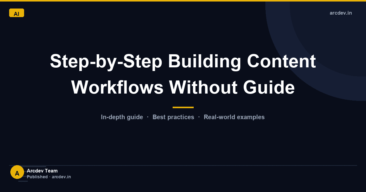 Featured image for Step-by-Step Building Content Workflows Without Guide