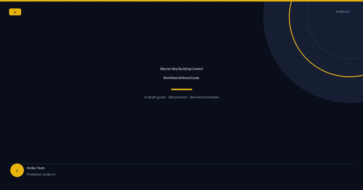 Featured image for Step-by-Step Building Content Workflows Without Guide