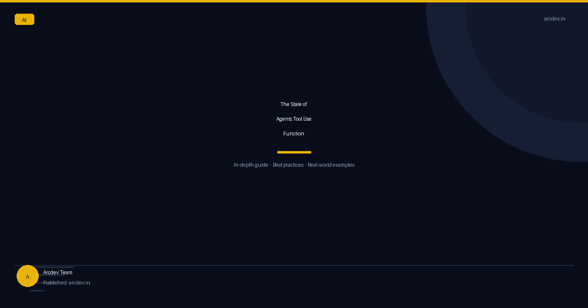 Featured image for The State of Agents Tool Use Function